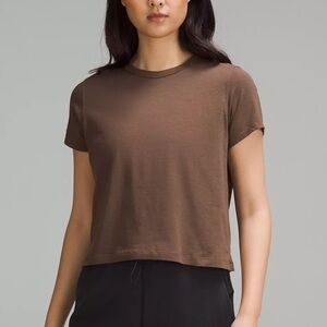 Lululemon Classic-Fit Cotton-Blend T-Shirt in Java - Brown - Size 2